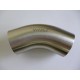 Hygienic 45 deg Bend 316 to BS4825 PART 2 (Polished) Hygienic 45 deg Bend 316 to BS4825 PART 2 (Polished)